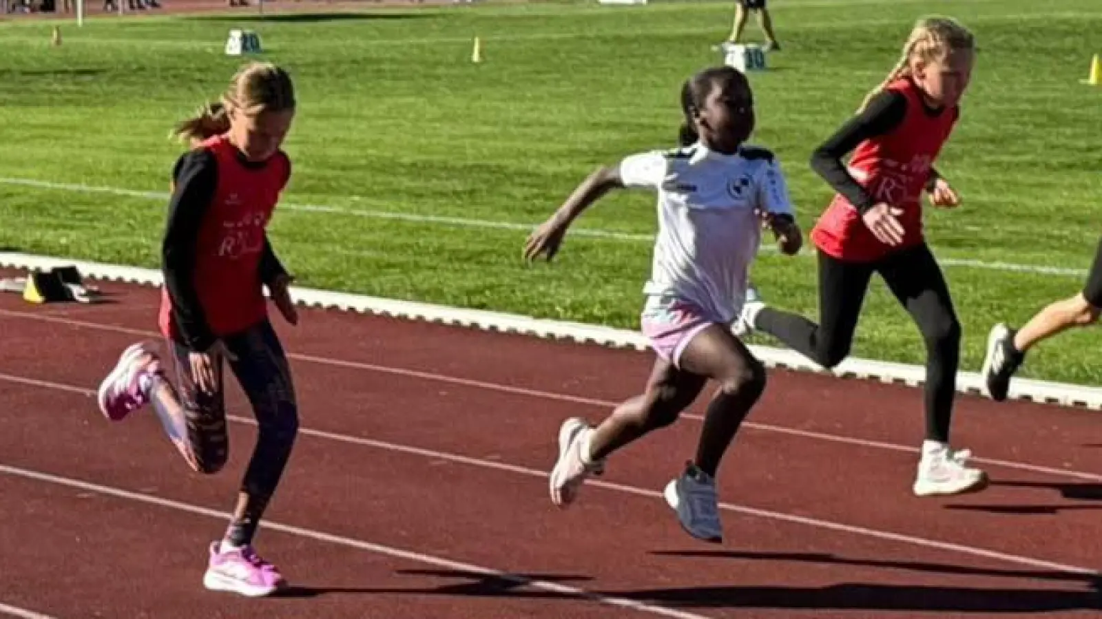 50 m Sprint in der U12. (Bild: Manuela Hein)