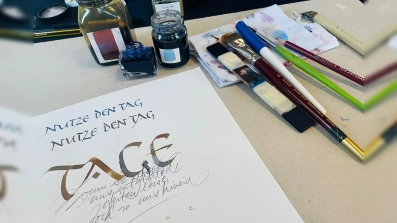 Ein Ergebnis des Tagesworkshops. (Bild: Brigitte Herrneder )