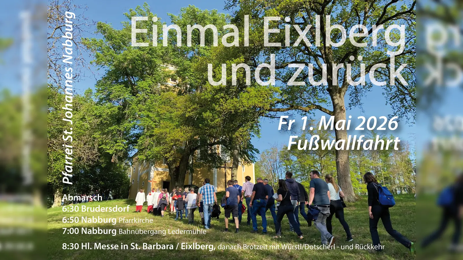 Fußwallfahrt zum Eixlberg (Bild: Raphael Haubelt (aub))