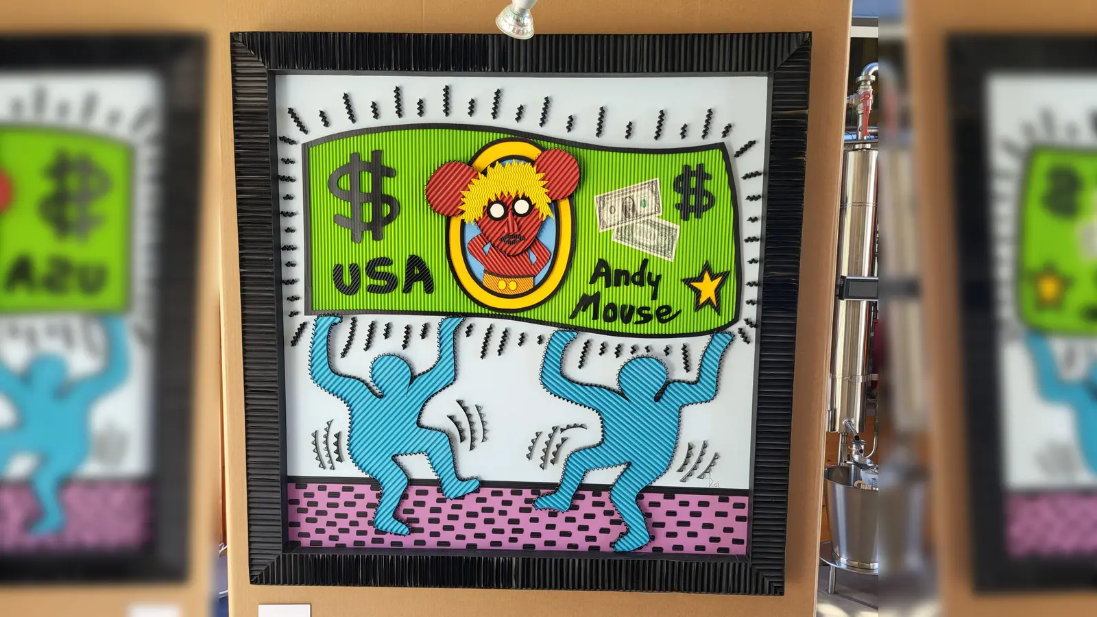 1. Bild Keith Haring, Andy Mouse<br>2. Bild Alec Monopoly (Bild: Günter Preuß)