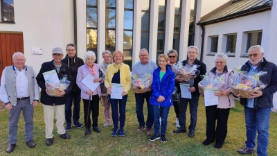 Die geehrten Mitglieder der Siedlergemeinschaft „Am Wagrain“ (Bild: Heinz Meinl)