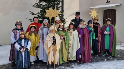 Die Sternsinger aus der Heiligen Familie Amberg. (Bild: Niklas Giedl)