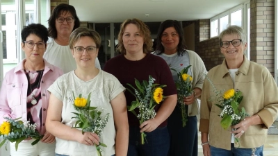 Das Betreuungsteam für Rottendorf und Fensterbach: Frau Weikmann, Frau Herrmann, Frau Straller, Frau Raum und Frau Ziegler.  (Bild: Caroline Mois)