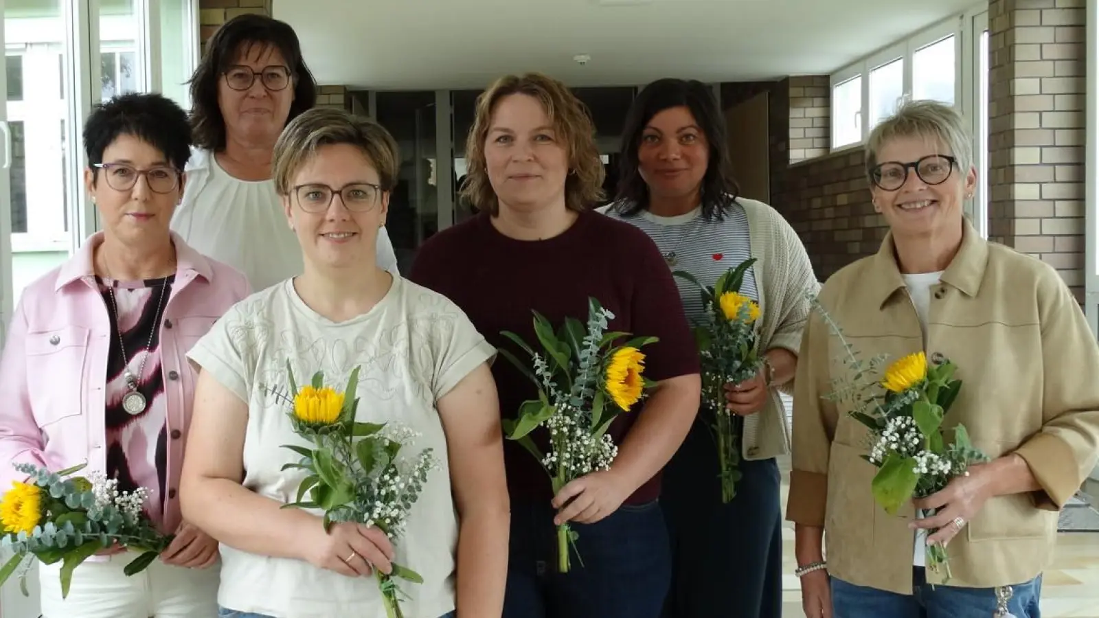 Das Betreuungsteam für Rottendorf und Fensterbach: Frau Weikmann, Frau Herrmann, Frau Straller, Frau Raum und Frau Ziegler.  (Bild: Caroline Mois)