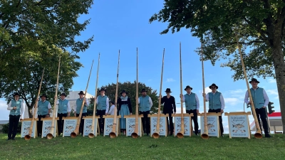 Stiftländer Alphornwahnsinn. (Bild: Wolfgang Fischer)
