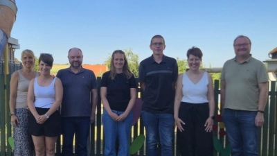 Die Gründungs- und Vorstandsmitglieder. Von links: Christine Götz, Teresa Käs, Tobias Krapf, Katharina Müller, Mario Neiswirth, Nadine Neiswirth, Uwe König (Bild: Sonja Schüler-Krapf)
