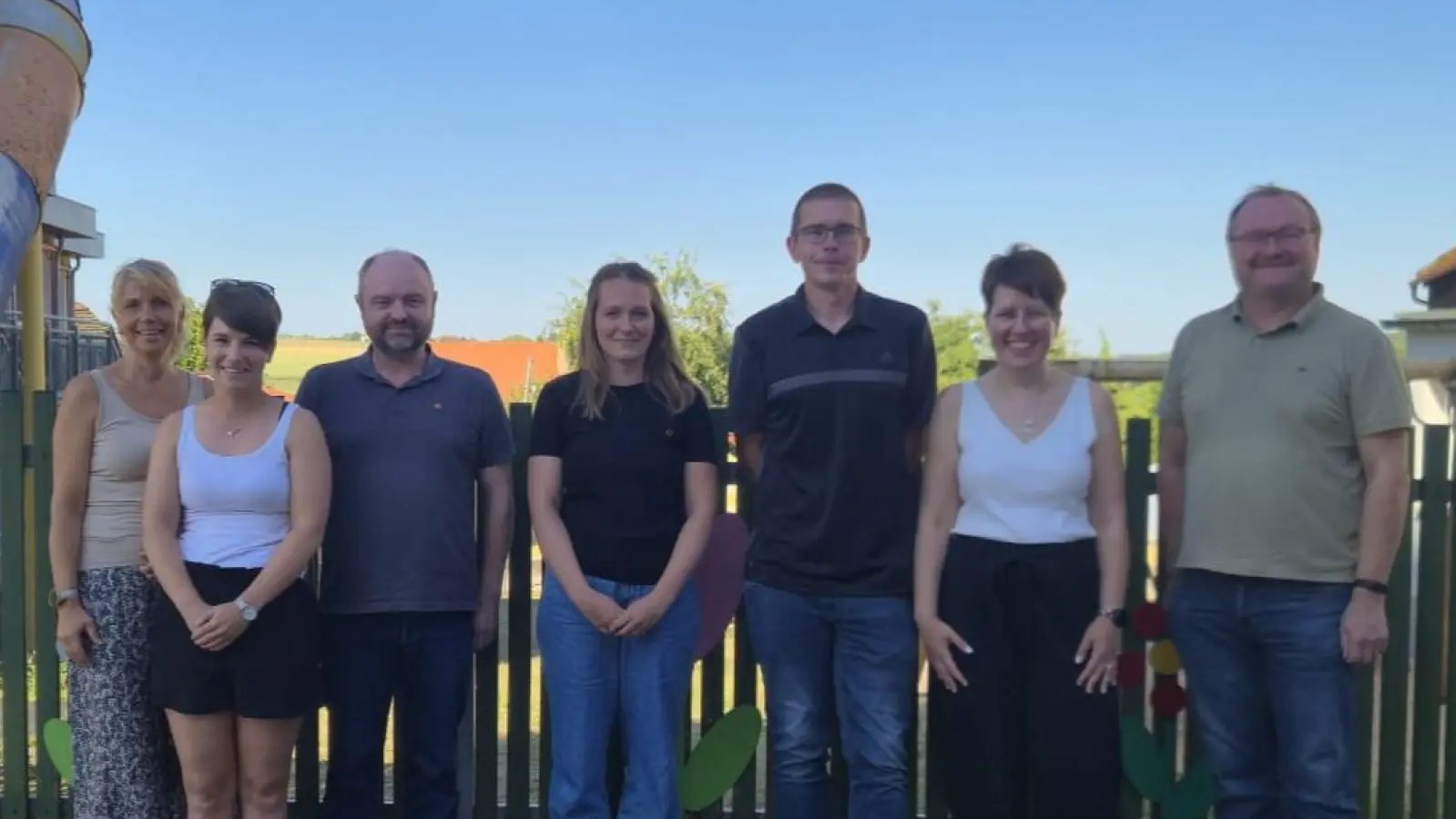 Die Gründungs- und Vorstandsmitglieder. Von links: Christine Götz, Teresa Käs, Tobias Krapf, Katharina Müller, Mario Neiswirth, Nadine Neiswirth, Uwe König (Bild: Sonja Schüler-Krapf)