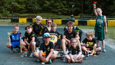 Die Amberger Kartslalom-Truppe (Bild: Holger Reuster (Holgerreuster@web.de))