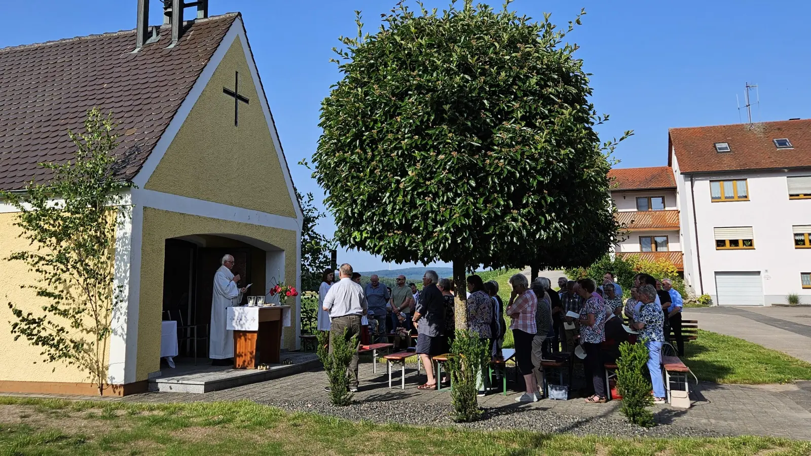 Patroziniumsfeier vor der Kapelle (Bild: Markus Hubmann)