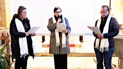 Frauen der evangelischen und Katholischen Pfarrei lasen die Texte. (Bild: Doris Borchardt)