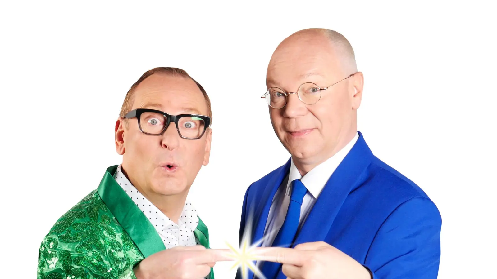 Volker Heißmann (links) und Martin Rassau kommen nach Amberg und Weiden. (Bild: exb)