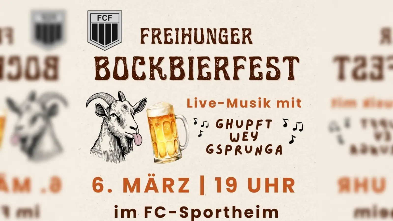 Einladung zum Freihunger Bockbierfest (Bild: Patrick Horn)