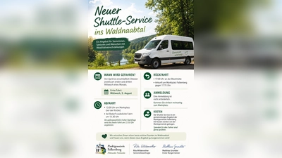 Flyer Shuttlebus. (Bild: Margit Dobmeier)