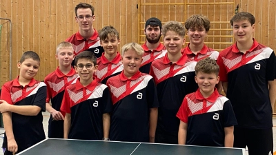 Jugendliche des Kolping-Tischtennisvereins Oberviechtach (Bild: Nicole Most)