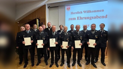 Ehrungen bei der Feuerwehr Parkstein (Bild: Fabian Schreffl)