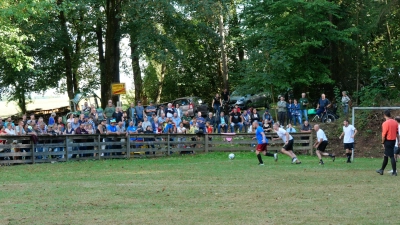 Ein volles Kleinschwandner „Waldstadion” feuerte die Mannschaften an.  (Bild: Reinhard Burger)