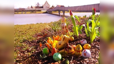 Osternest im Fischhofpark. (Bild: Mirko Streich)