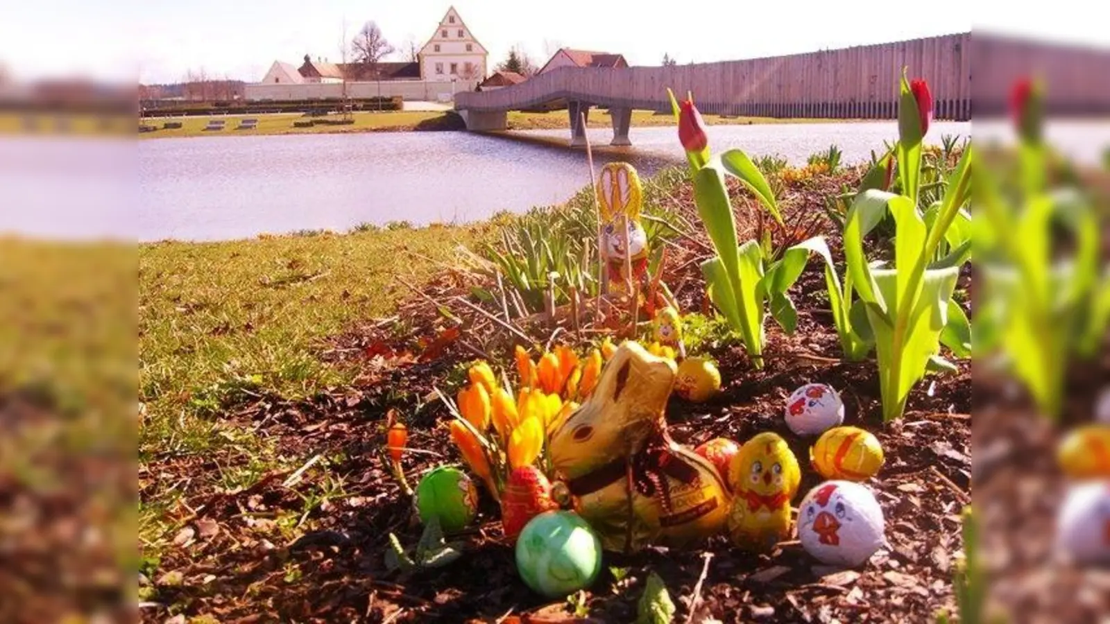 Osternest im Fischhofpark. (Bild: Mirko Streich)