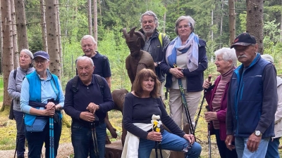 OWV Nabburg auf dem Tanzacker, ein Sagen umwobener Ort oberhalb des Ortes Pertolzhofen. (Bild: Hans Rachwalik)
