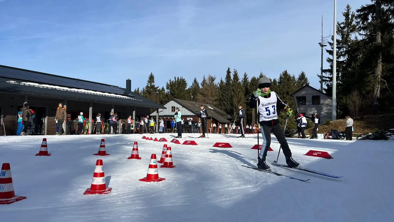 Bezirksfinale der Schulen im Skilanglauf (Kreisel) (Bild: Markus Spörl)