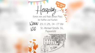 Plakat des Café Herzplatz (Bild: Anna Liebhäuser)