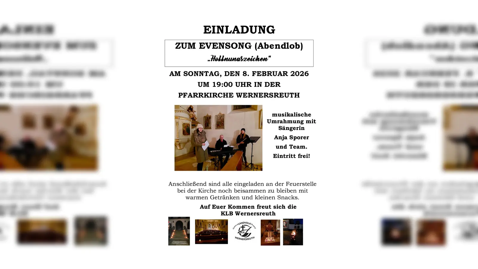 Einladung zum Evensong. (Bild: Brigitte Meyer)