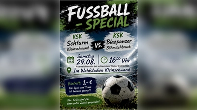 Fußball-Special zwischen dem Kriegerverein Böhmischbruck und Kleinschwand/Voitsberg. (Bild: Werbezeit)