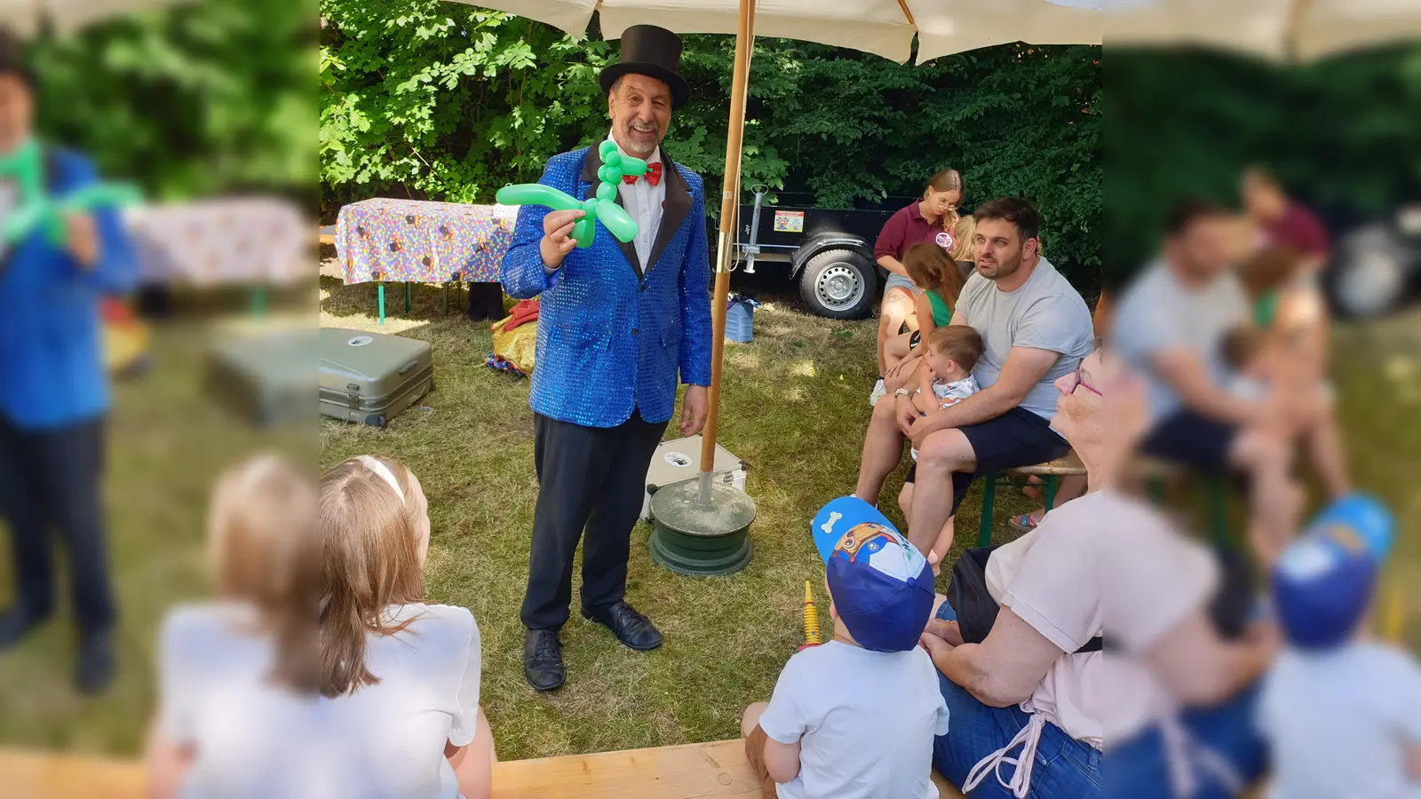 Zauberer Franz unterhielt Groß und Klein (Bild: Paul Grötsch)