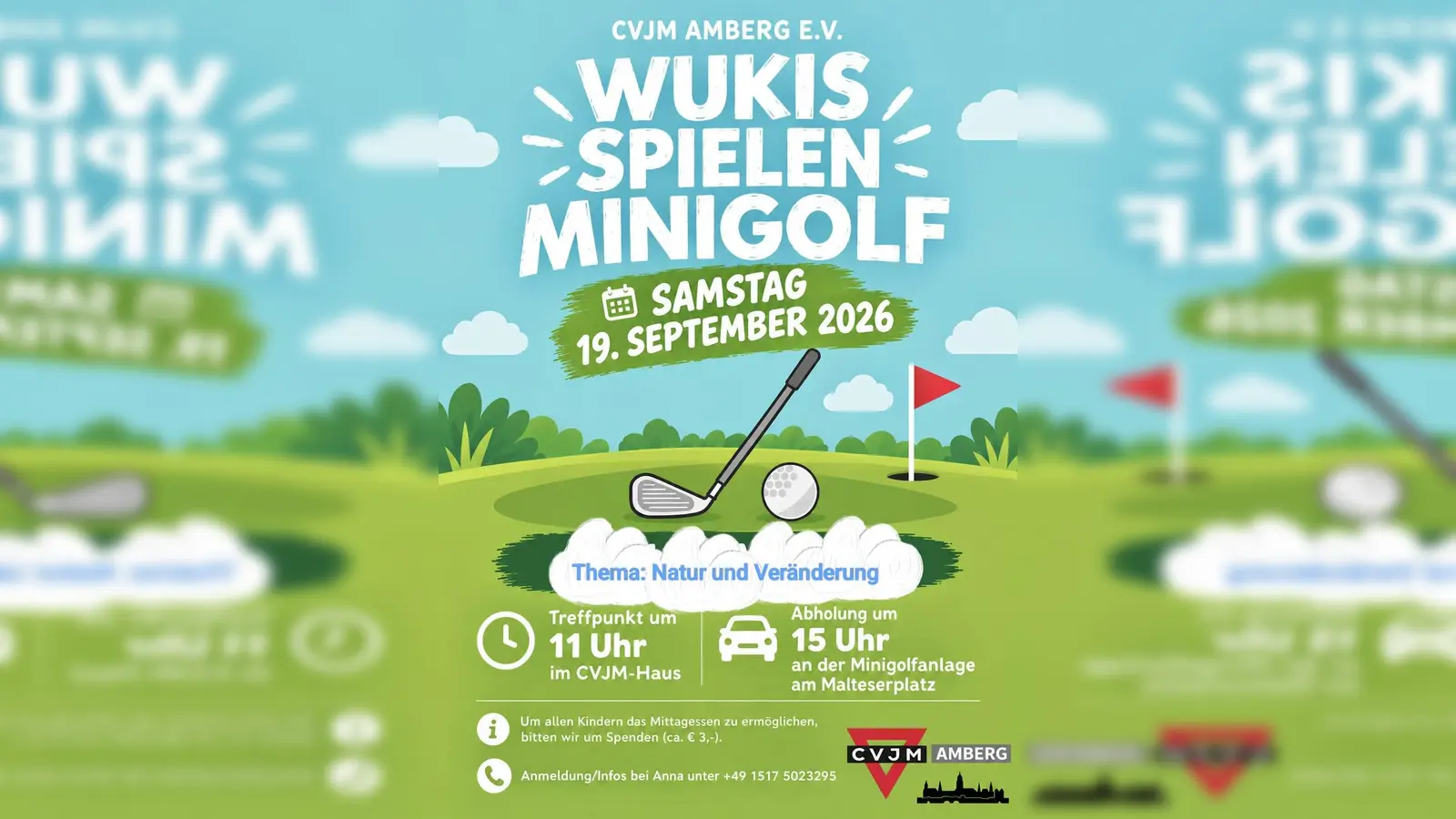 Anmeldung zum Minigolf am 19. September 2026 Infos bei Anna unter 01517/5023295  (Bild: Anna Hoffmann)