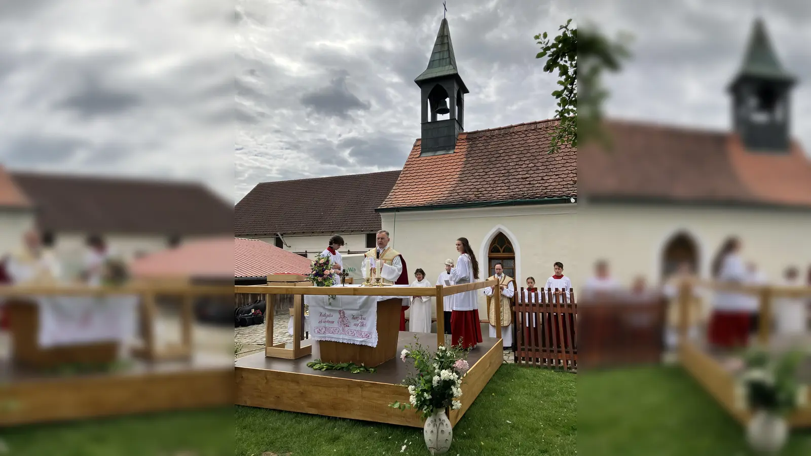Gottesdienst mit Stadtpfarrer Markus Brunner in Lengenloh. (Bild: Sabine Weiß)