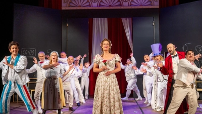 Ensemble des Musiktheaters Harz in „Il Barbiere di Siviglia“. (Bild: Ray Behringer)