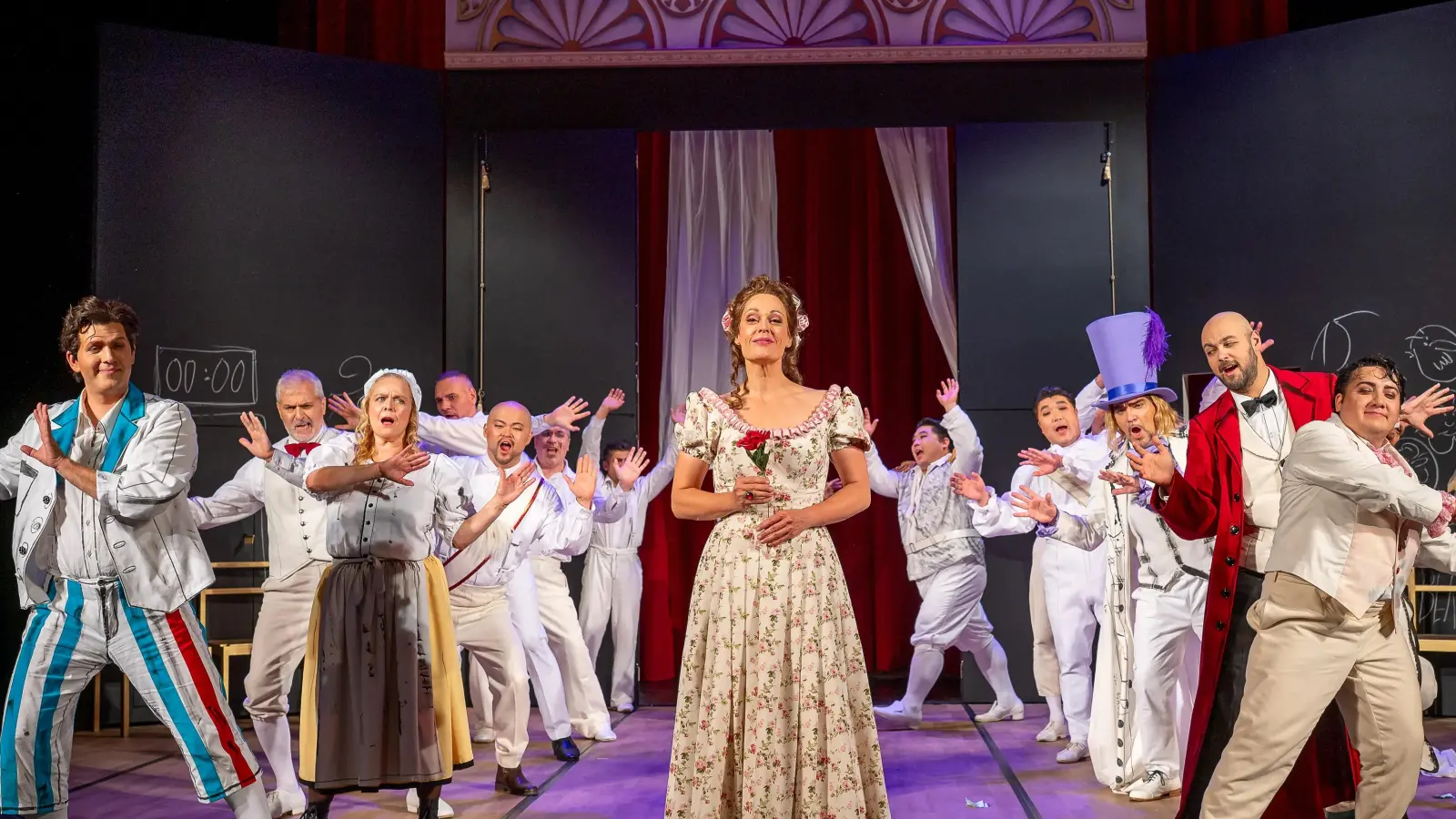 Ensemble des Musiktheaters Harz in „Il Barbiere di Siviglia“. (Bild: Ray Behringer)