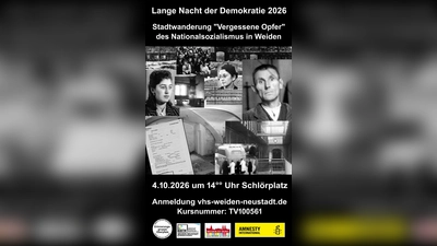 Sharepic zur Stadtwanderung „Vergessene Opfer des Nationalsozialismus“ in Weiden. (Bild: QUELLE UNBEKANNT!)