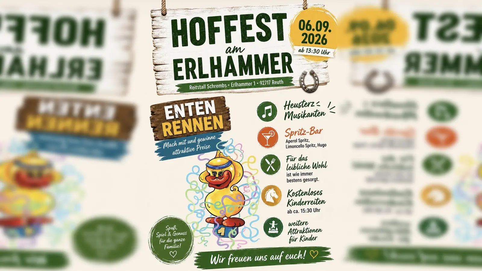 Plakat zum diesjährigen Fest. (Bild: Eva-Marie Streubel)