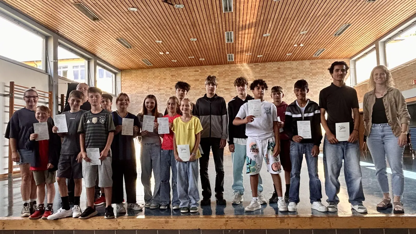 Sieger und Siegerinnen der Mittelschule Pressath. (Bild: Katharina Diertl)