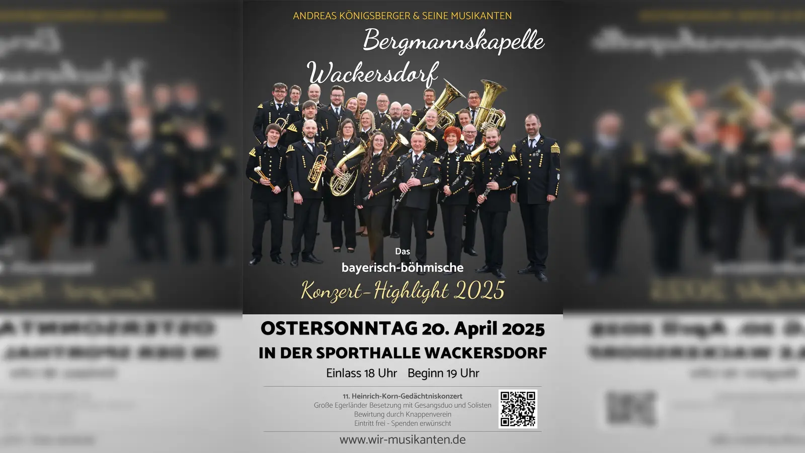 Blasmusik vom Feinsten erwartet die Besucher am 20. April in Wackersdorf (Bild: Andreas Königsberger)