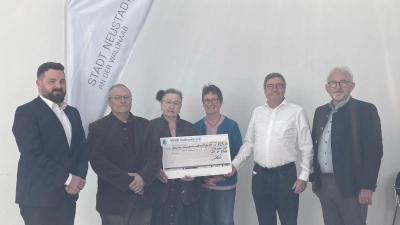 Von links: Sebastian Giering, Gerhard Träger, Anni Löw, Bettina Bäumler, Walter Hölzl und Rudolf Schopper. (Bild: Bettina Bäumler)