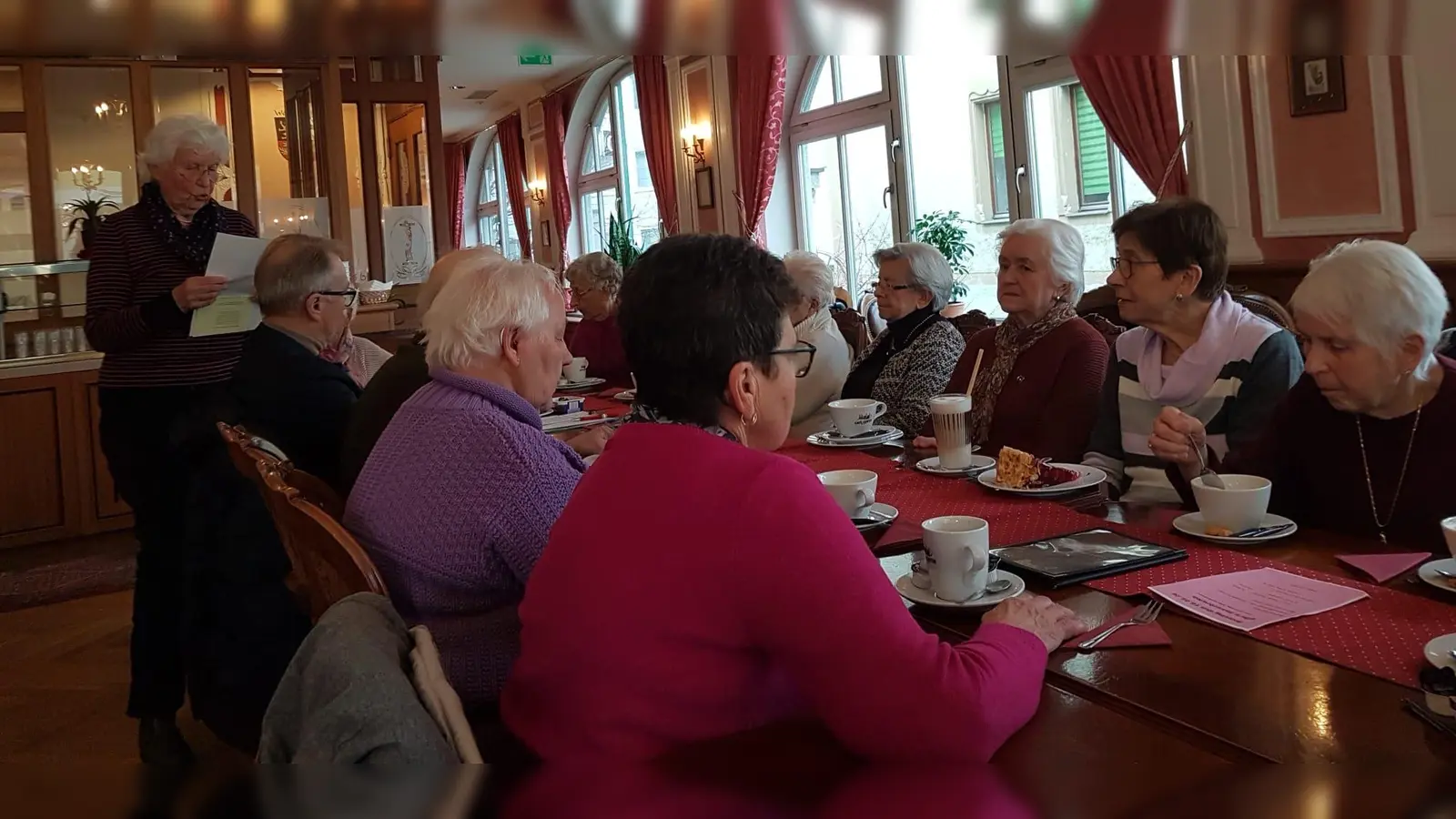 Die DJK-Senioren trafen sich zum ersten Mal im neuen Jahr im Wiener Café in Weiden. (Bild: Herma Krettner)