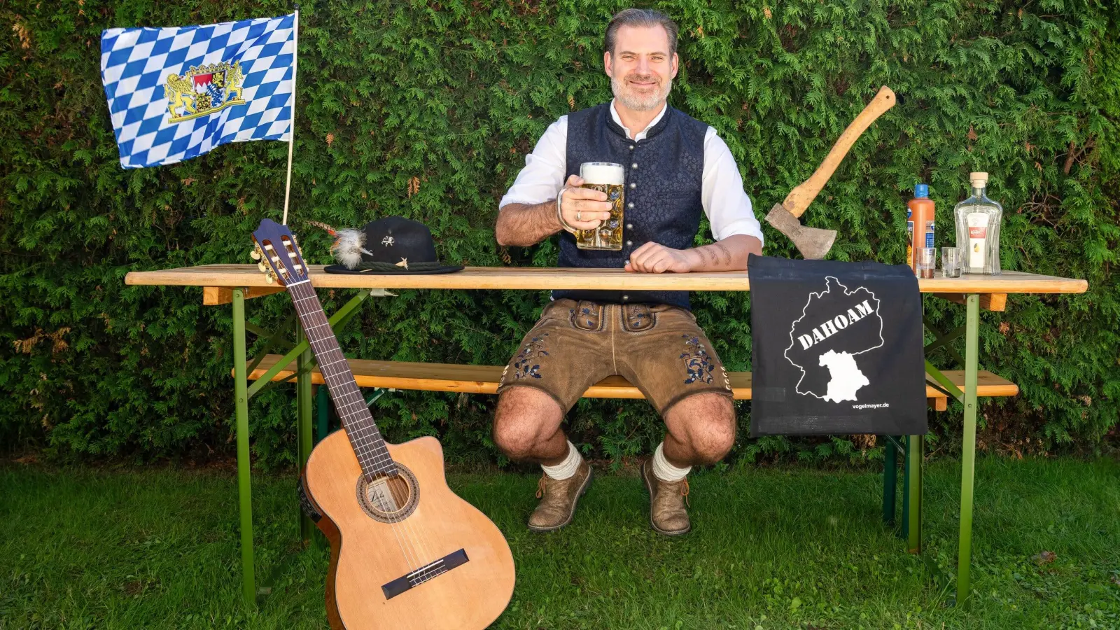 Der bayerische Kabarettist Vogelmayer. (Bild: Bernd Schaffrath)