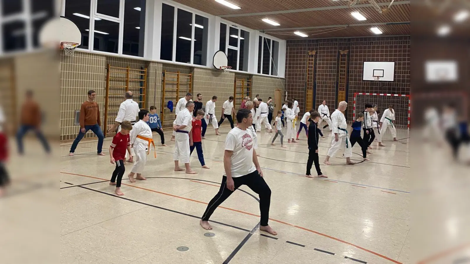 Beim Karate Anfängerkurs wird niemand alleine gelassen. Jeder bekommt seinen eigenen Karatetrainer zugeteilt. (Bild: Marcel Bieber)