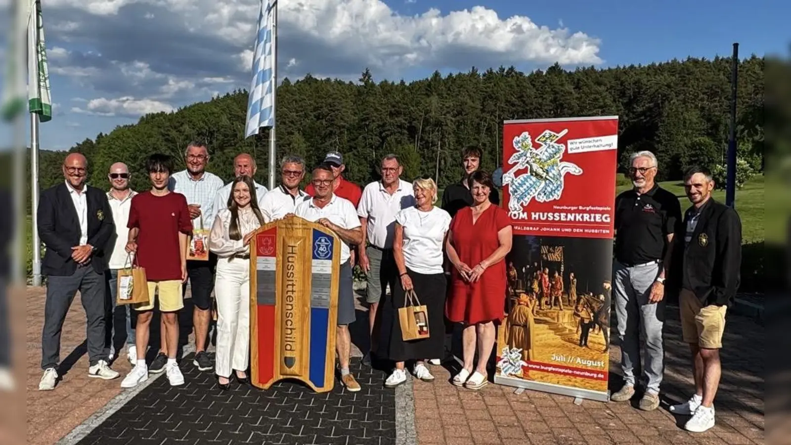 Die Gewinner beim 46. Hussitenschild Golfturnier am Golfclub Oberpfälzer Wald (Bild: Claudia Bösl)