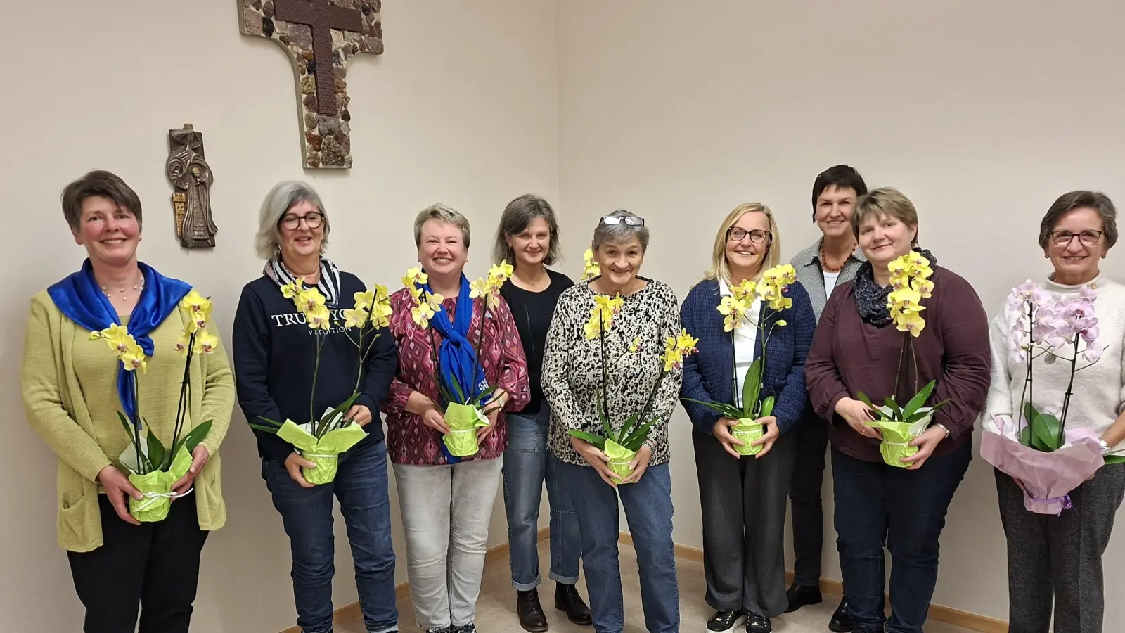 Die Geehrten für 20 und 40 Jahre Mitgliedschaft.  (Bild: Sabine Schmal )