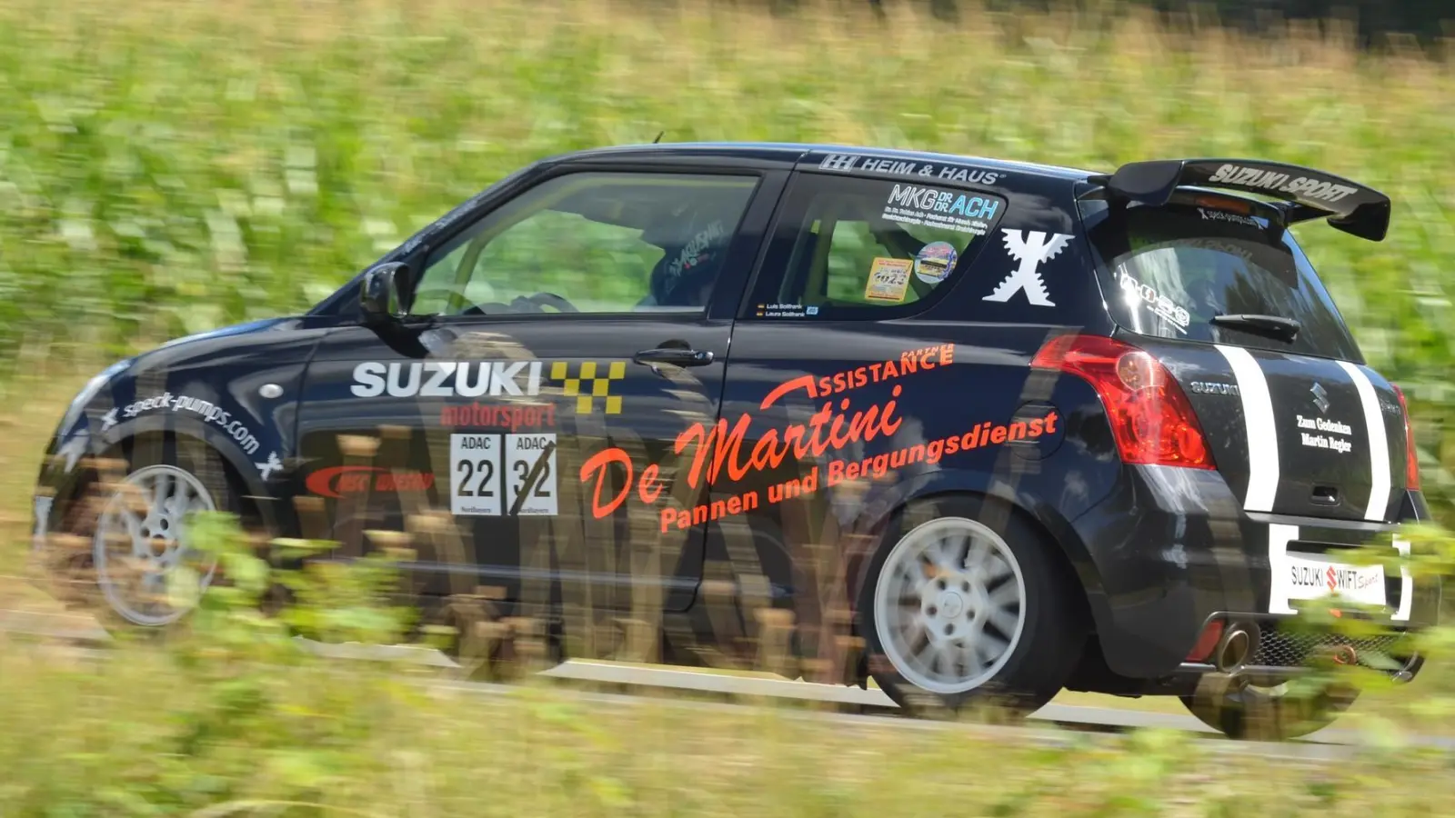 Fünf Siege in Serie: Luis Sollfrank im Suzuki Swift (Bild: Toralf Teichmann)