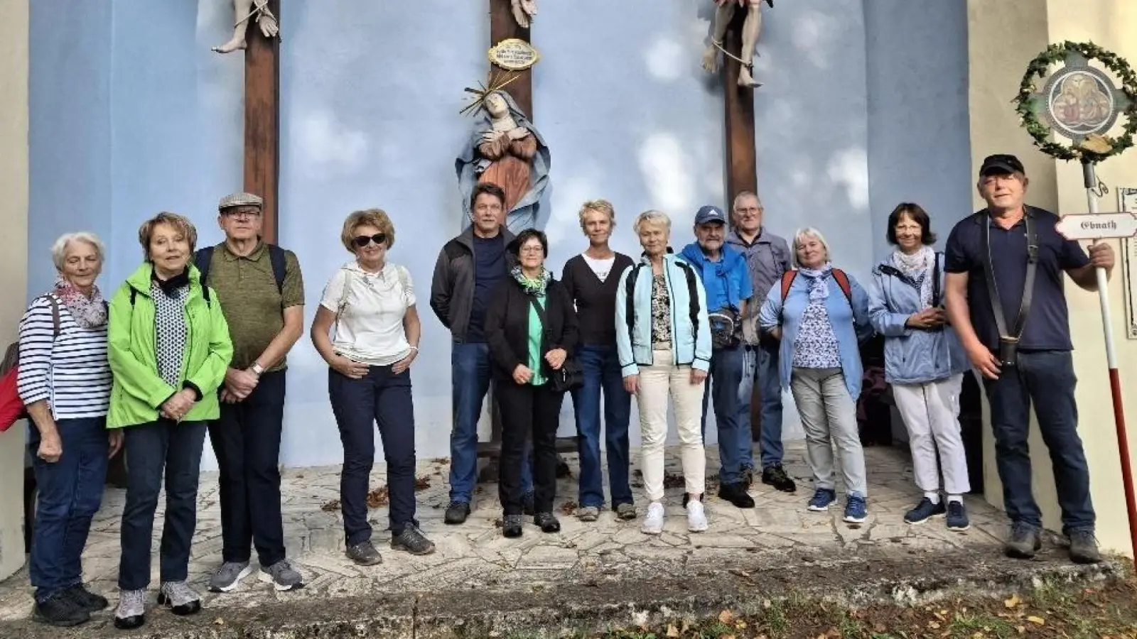 Eine kleine Gruppe Wallfahrer aus Ebnath, Neusorg und Pullenreuth machte sich auf den Weg nach Gößweinstein. (Bild: Josef Söllner)