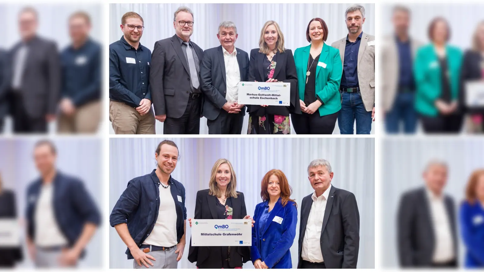 Mittelschulen Grafenwöhr und Eschenbach mit Bertram Brossardt und Anna Stolz  (Bild: Hauke Seyfarth Fotografie )