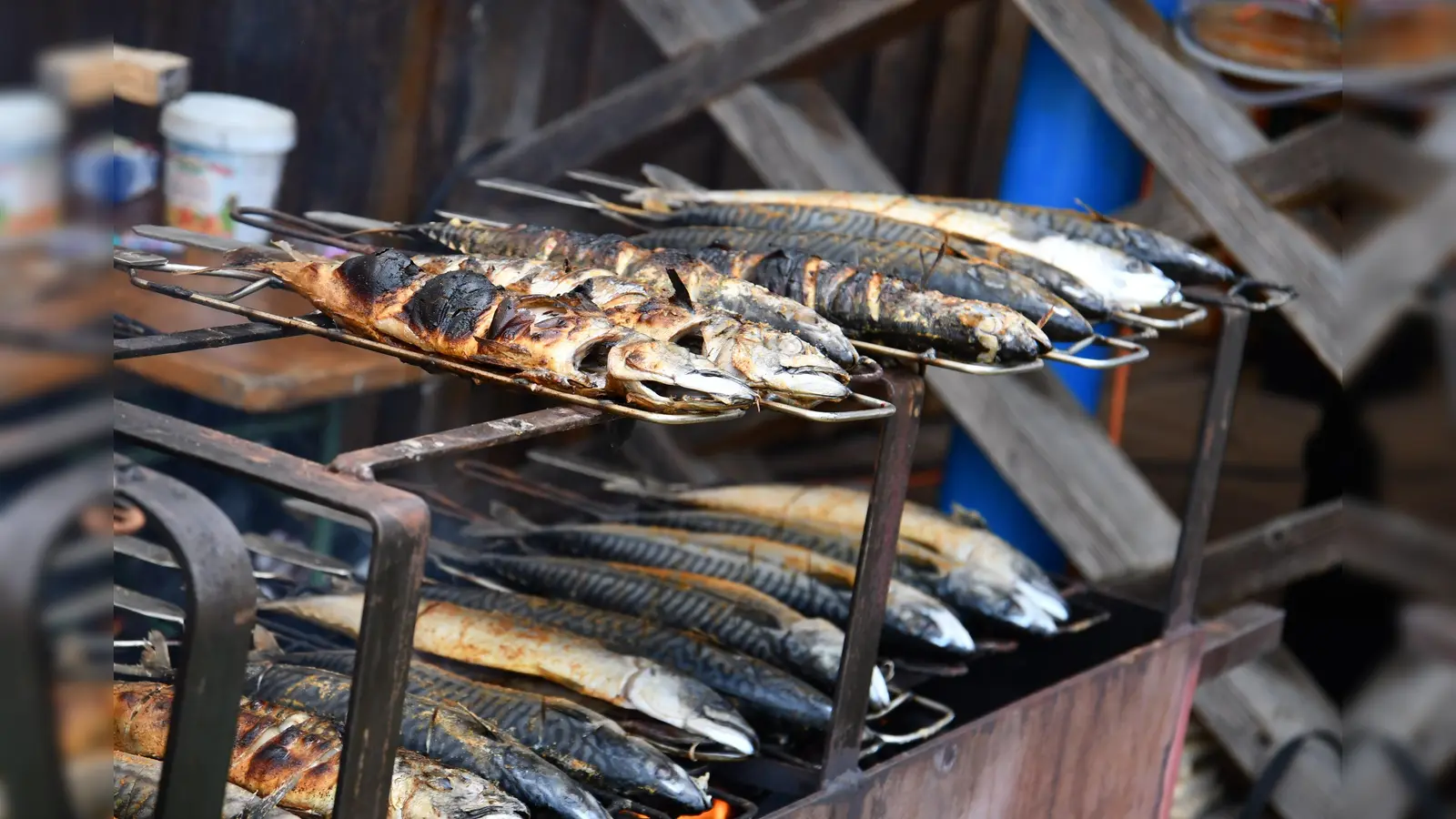 Die besten Makrelen der Stadt gibt es beim SPD Ortsverein Weiden West/Neu.  (Bild: Dagmar Nachtigall)