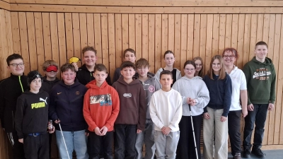 Klasse M7 (Mittelschule Tirschenreuth), zweite von rechts Frau Doris Bauer (Bild: Jürgen Bayer)