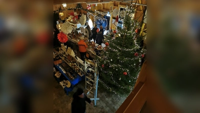 Blick von oben auf die Stände und Besucher (Bild: Herbert Ziegler)