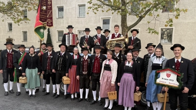 Heimat- und Trachtenverein „Stamm“ 1921 e. V. beim Erntedankfestzug in Fürth. (Bild: Marion Steger)