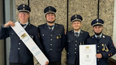 Vorstandschaft der FfW Hermannsreuth. (Bild: Christian Weigl)